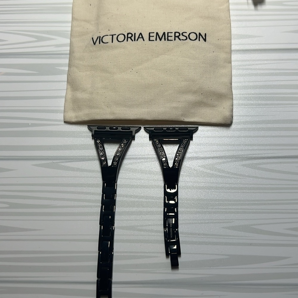 *NEW* Victoria Emerson Black Apple Watch Band